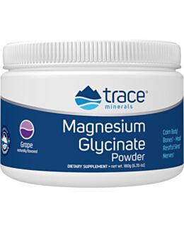 Trace Minerals, Magnezijev Glicinat - prah, Grozdje